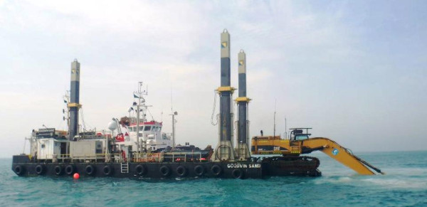 Goodwin Sand - backhoe dredger