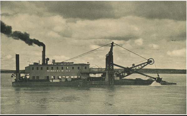Dipper dredger Manseau No 103