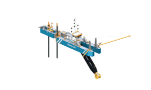 Cobbledr bucketwheel dredger