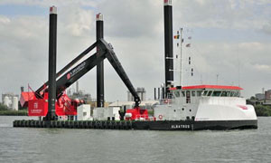 Albatros clamshell  dredger