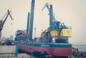 BHD Rah Kusha backhoe dredger