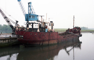 Black Gem at Northwoods Jetty in Fareham (1984)