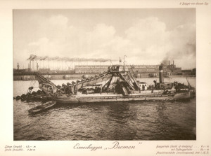 Bremen bucketdredger steam
