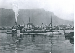 H.A.M. II -suction hopper dredger with pipe to the front