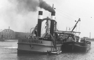 Hollandia - suction- and barge unloading dredger