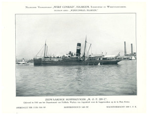 M.O.P. 209-C - suction hopper dredger with pipe to the front