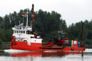 M/V John Madsen grab dredger