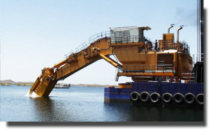 Waka Nami Go - backhoe dredge