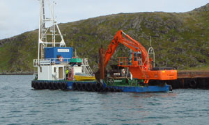 Mudrun - backhoe dredge