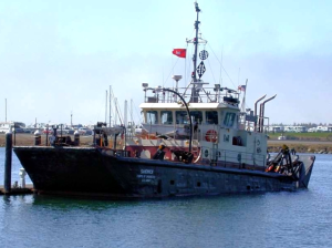 SANDWICK - 1972 after her conversion from landing craft to WID