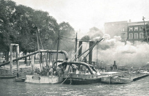 Sliedrecht I - barge unloading dredger