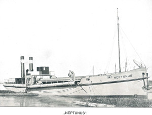 Neptunes -  suction hopper dredger with pipe to the front