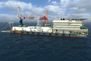 STINGRAY - SHALLOW WATER PIPE LAY BARGE