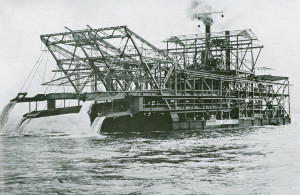 Tempilang tin dredger