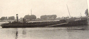 ADAM IV- suction hopper dredger with pipe to the front