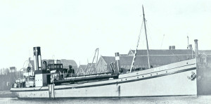 Meuse and Sambre - suction hopper dredger with pipe to the front