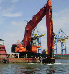 Von Rocks - backhoe dredge