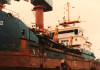 Port Of Spain II drydocking at the Swan Hunter Floating Dock