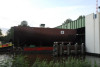Transport of section to Barkmeijer Shipyard