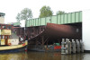 Transport of section to Barkmeijer Shipyard