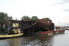 Transport of section to Barkmeijer Shipyard