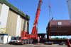 Transport of section to Barkmeijer Shipyard